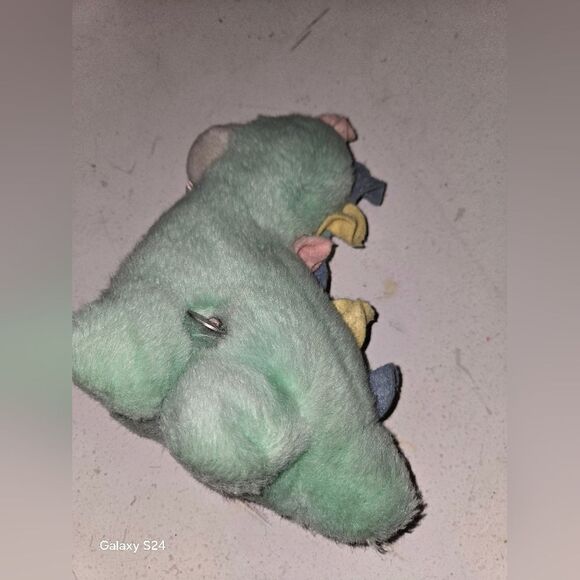Vintage Eden Dinosaur Plush Musical Head Moves Pastel Green Working Conditions - Picture 8 of 16